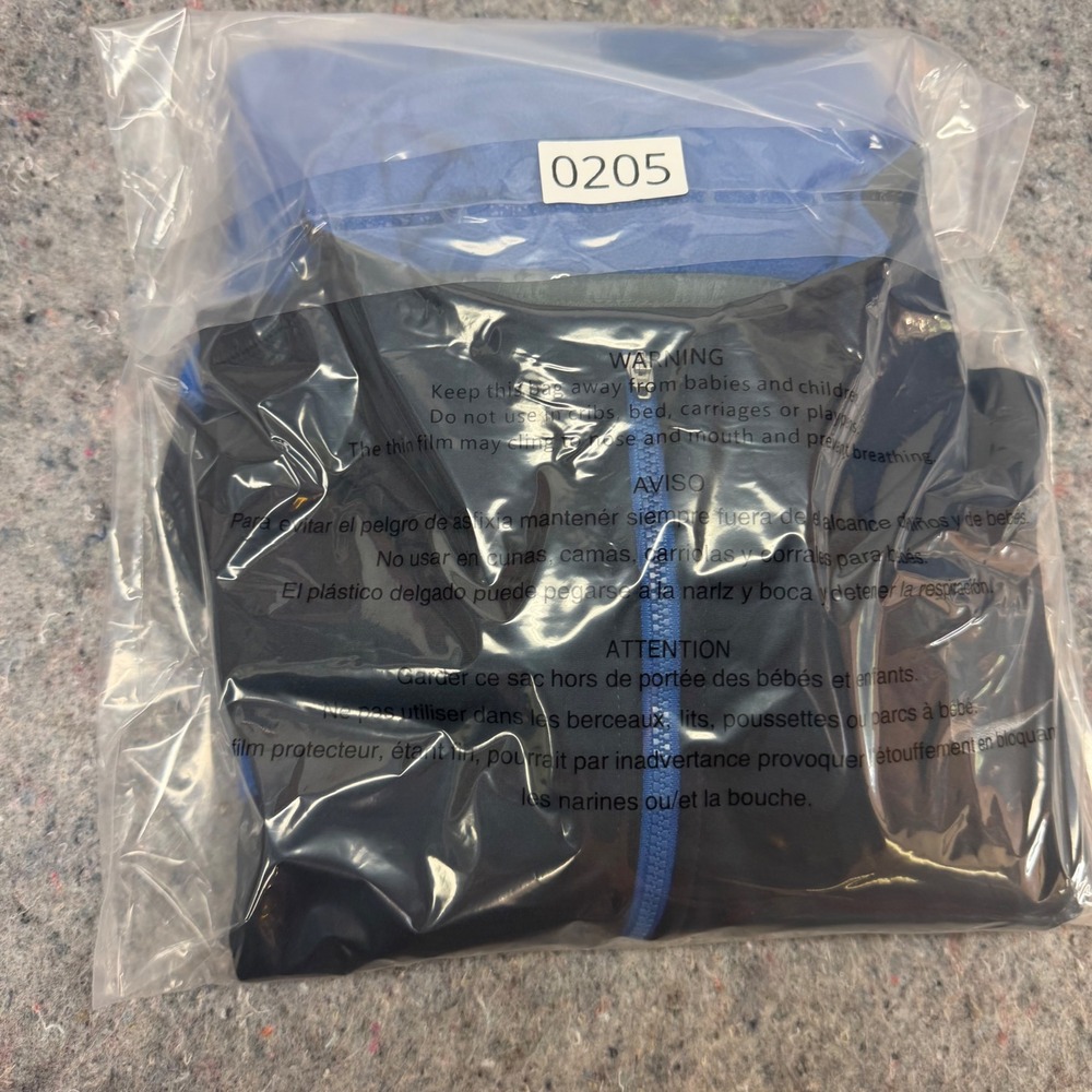 Nike Jacket Mens Large Blue Black Therma-FIT Full Zip Colorblock Athletic Fleece - Picture 10 of 10